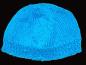 Mobile Preview: Hand knitted baby cap in turquoise with a head circumference 42 cm 16,54 inch